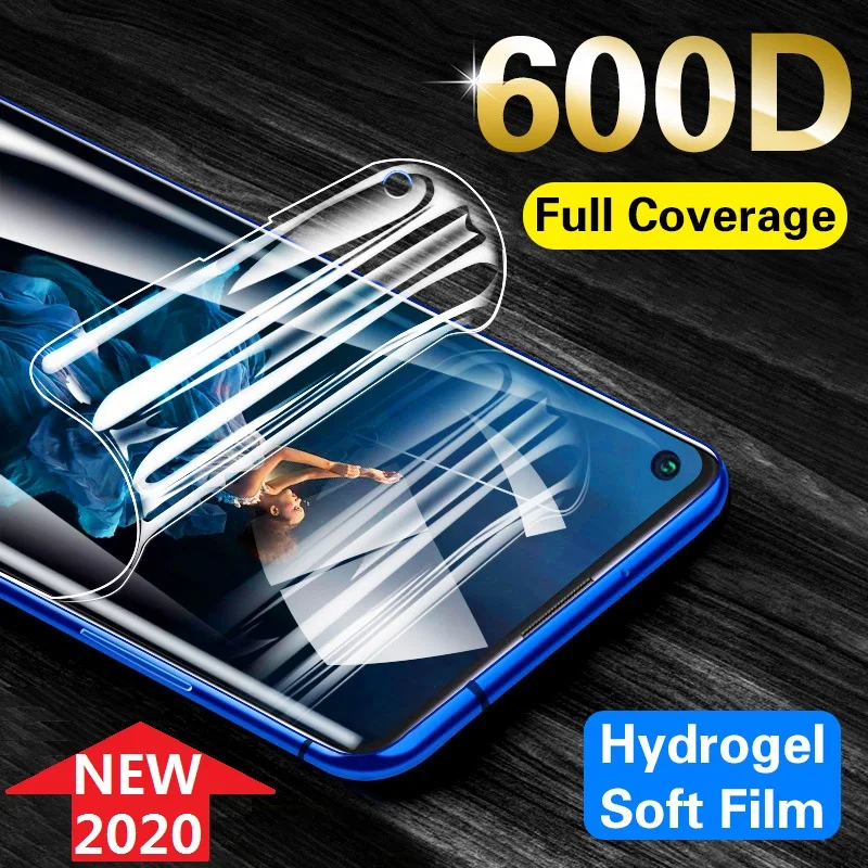 Защитная Гидрогелевая пленка на Honor 10 Lite 20 Pro 10i 20i 9X 8X 8A Huawei P Smart Z 2019 (не стекло) для