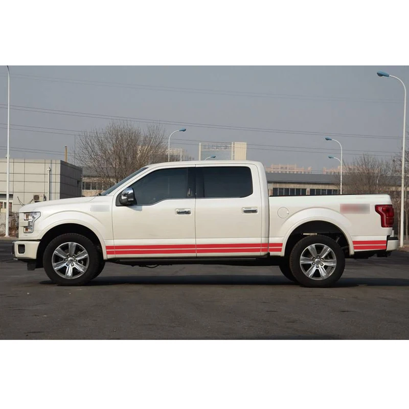 Наклейки для автомобиля боковые двери полосы градиентные графические виниловые