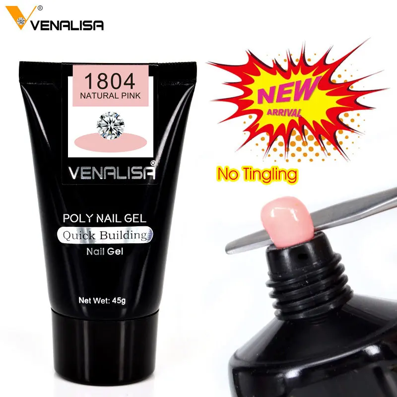 

45g Venalisa poly nail gel nail design builder nail gel acrylic transparent crystal coumuflage nail extend jelly gel polish