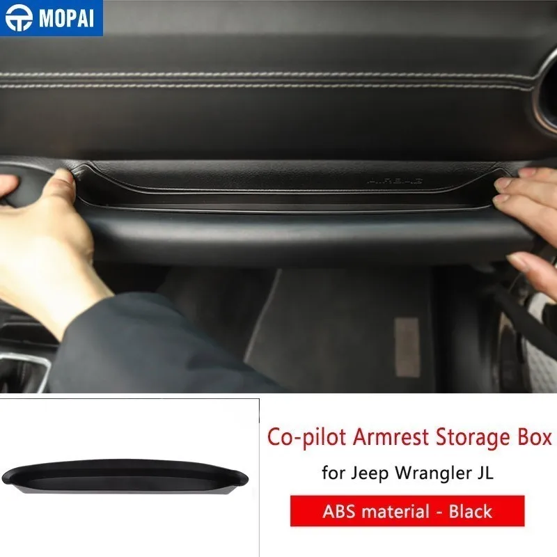 MOPAI укладка Tidying для Jeep Wrangler JL держатель чашки Copilot подлокотник ручка коробка