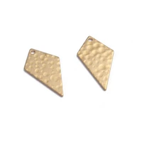 40pcs hammered brass charms 11x20mm geometry charm pendant for diy dangle earrings necklace jewelry findings making supplies