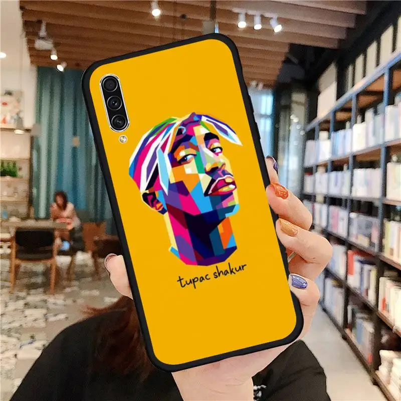 

Rapper 2pac Tupac pattern Phone Case For Samsung galaxy A S note 10 7 8 9 20 30 31 40 50 51 70 71 21 s ultra plus