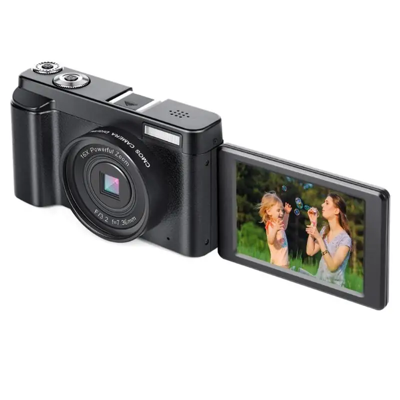 ALLOET P11 5 5-дюймовый флип-экран Цифровая камера Full HD 3 0 P 24 МП 16X зум фотокамера USB2.0 HDMI