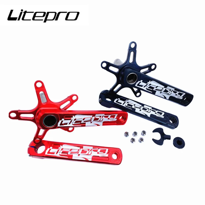 

Litepro EDGE Складной велосипед Интегрированный полый кривошипник 412 модифицированный кривошипный механизм BMX Велосипед Chainwheel 170 мм