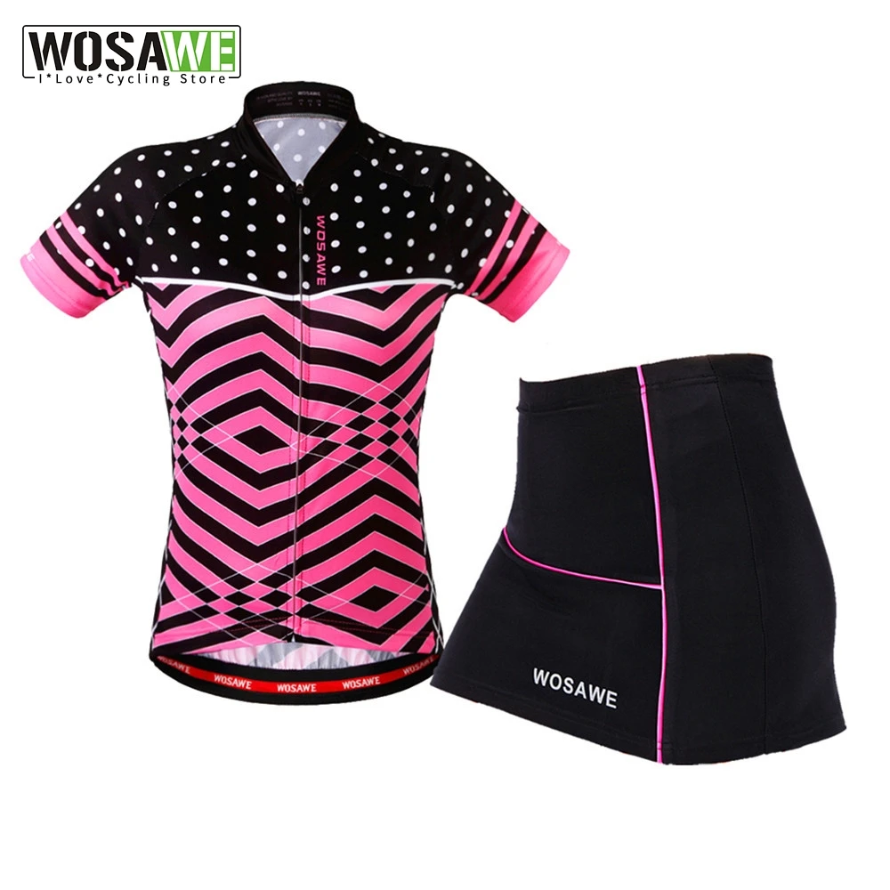 Женский комплект для велоспорта WOSAWE Pro Летний дышащий из Джерси с коротким