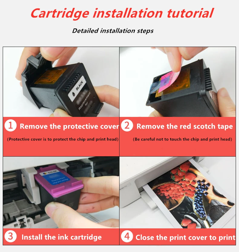 Картридж hp 301 xl для принтера Envy 5530 Deskjet 2050 2540 2510 1000 1050 3 упаковки|Чернильные