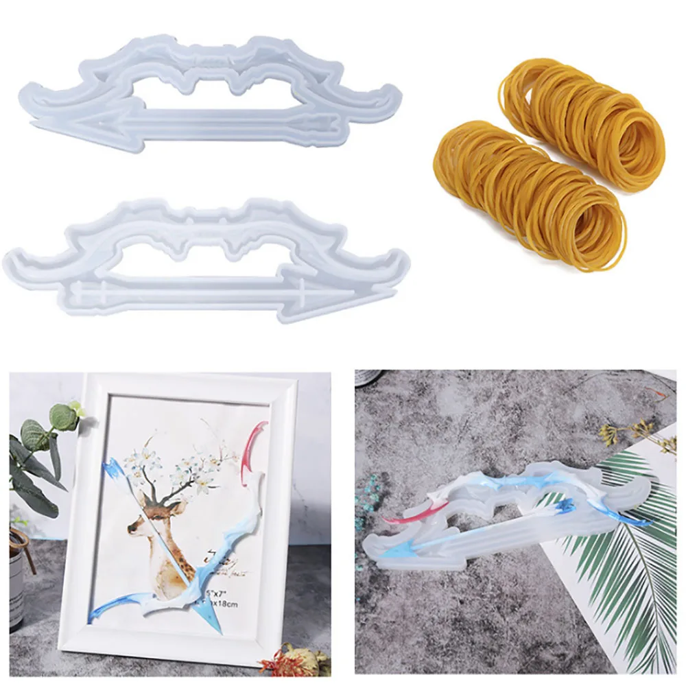 

1set Bow Arrow Silicone Mold DIY Epoxy Resin Molds Bow Jewelry Decorations Making Accessories Tool