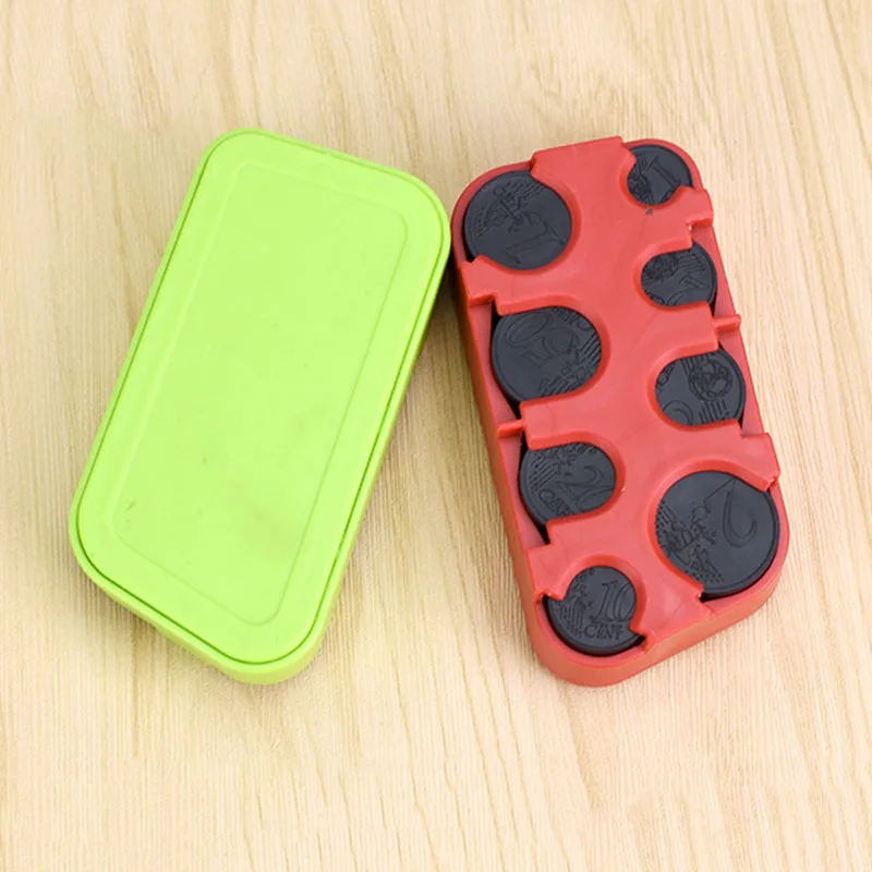 Автомобильный органайзер для монет коробка хранения евро чехол держатель денег