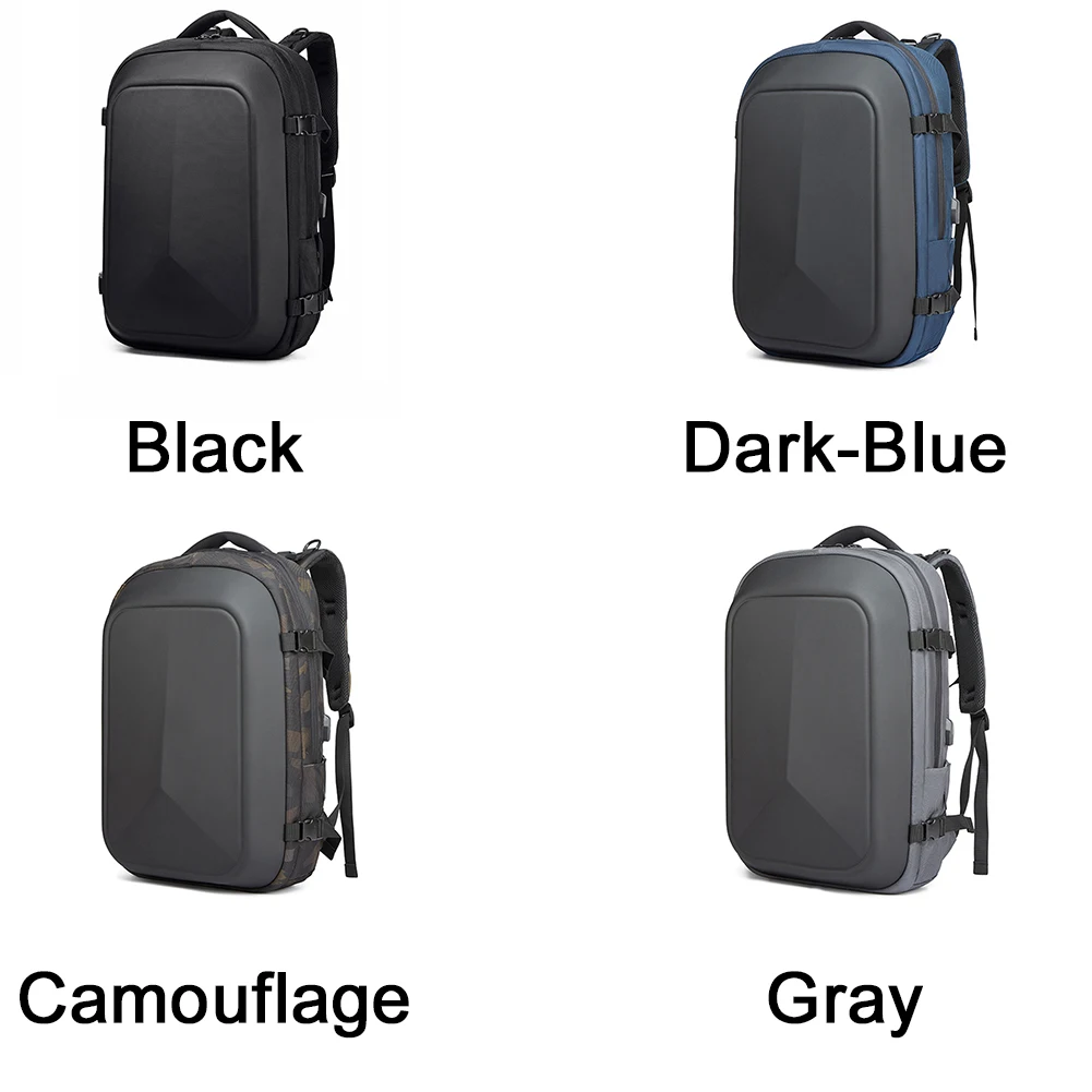 

Laptop Backpack Travel Multifunctional USB Charging School Oxford Cloth Large Capacity Solid Men Business Bag Gift Waterproof