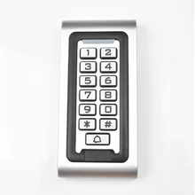 LED Keypad RFID 13.56mhz Access Control System Proximity Card Standalone 2000 Users Door Access Control Metal Case