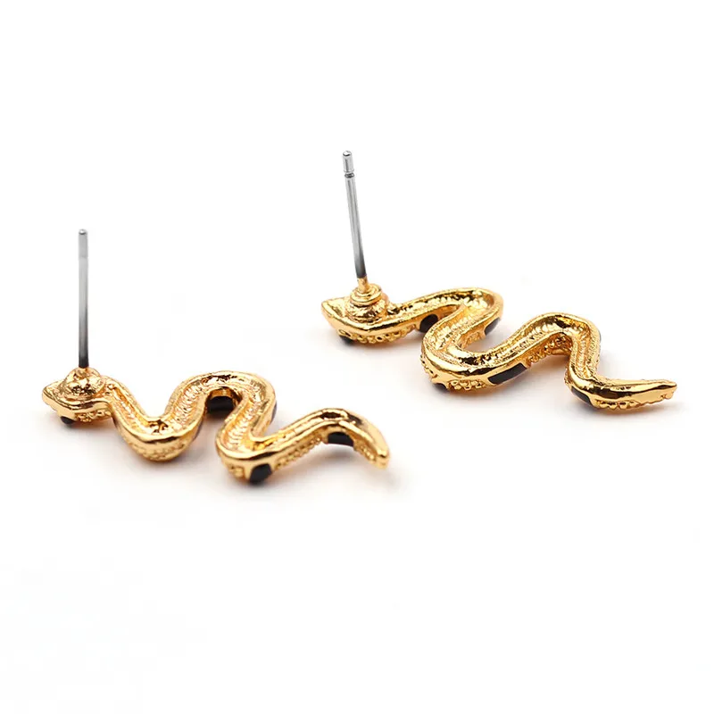 Женские длинные серьги гвоздики с эмалью в европейском стиле сережки ручной