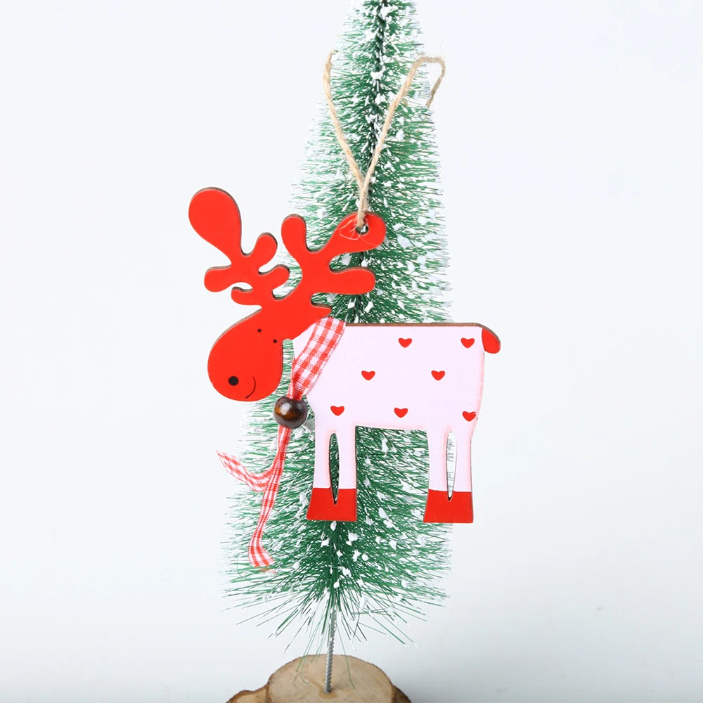 Новейший Рождественский стол деревянный дом украшения Творческий Дерево фон