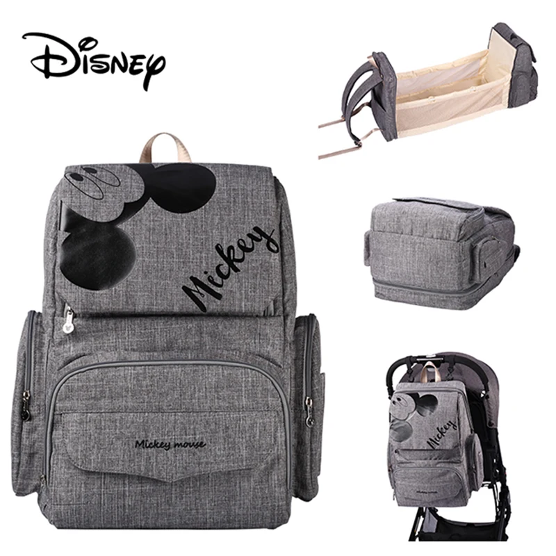 Disney Lion King Baby Diaper Bag Folding Bed Multifunctional Portable Backpack Baby Bed Diaper Bags For Mom Travel Backpack New images - 6
