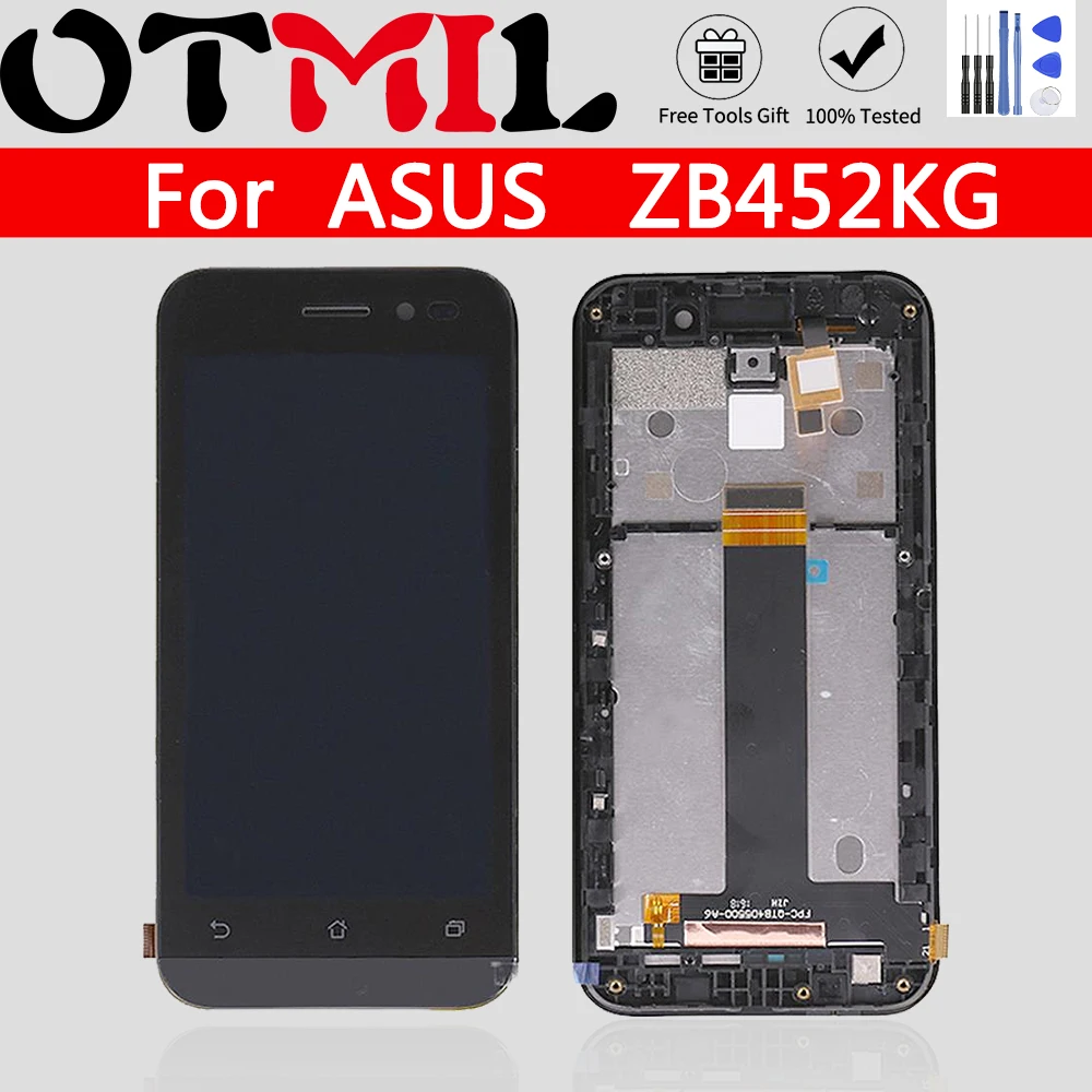 Оригинальный 4 5 &quotLCD для ASUS ZenFone Go ZB452KG X014D LCD сенсорный экран Рамка дигитайзер