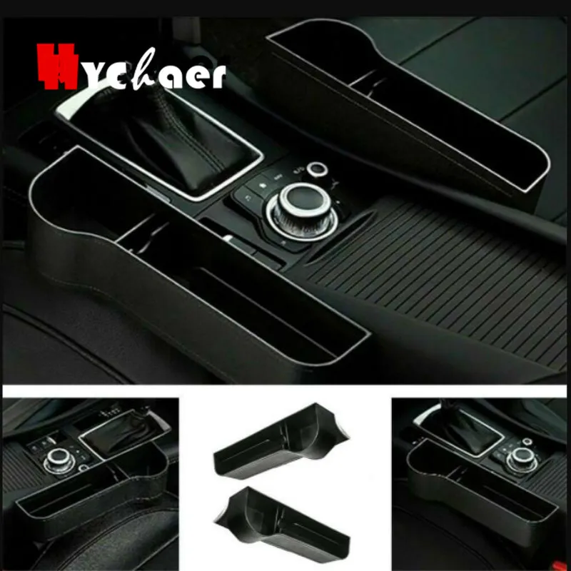 

Car Seat Gap Storage Box Cup PU Leather Pocket Catcher Organizer Phone Bottle Cups Holder Multifunctional Car Accessories