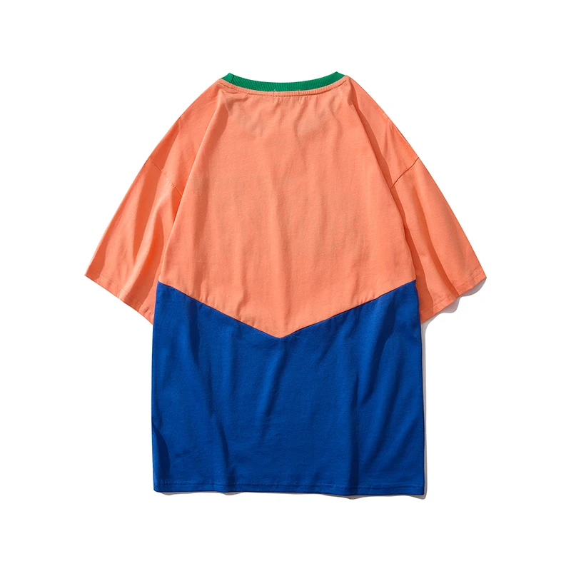 Футболка мужская с надписью оригинальная Свободная рубашка круглым вырезом