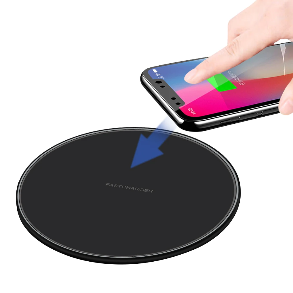 Qi Беспроводное зарядное устройство для iPhone 11 Pro 8 X XR XS Max QC 3 0 10 Вт быстрая