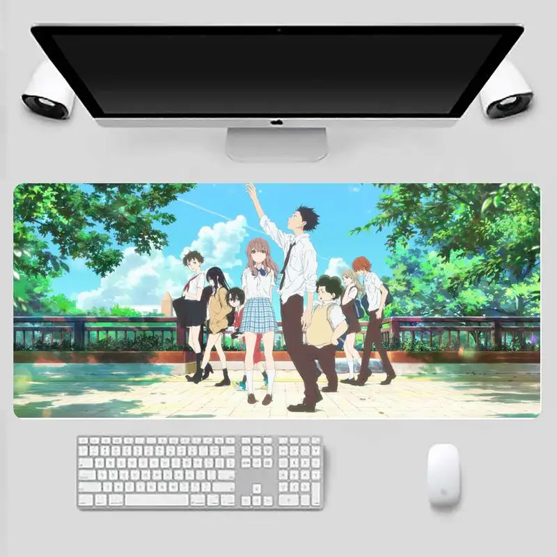 

A Silent Voice Durable Rubber Mouse Mat Pad Desk Table Protect Game Office Work Mouse Mat pad X XL Non-slip Laptop Cushion