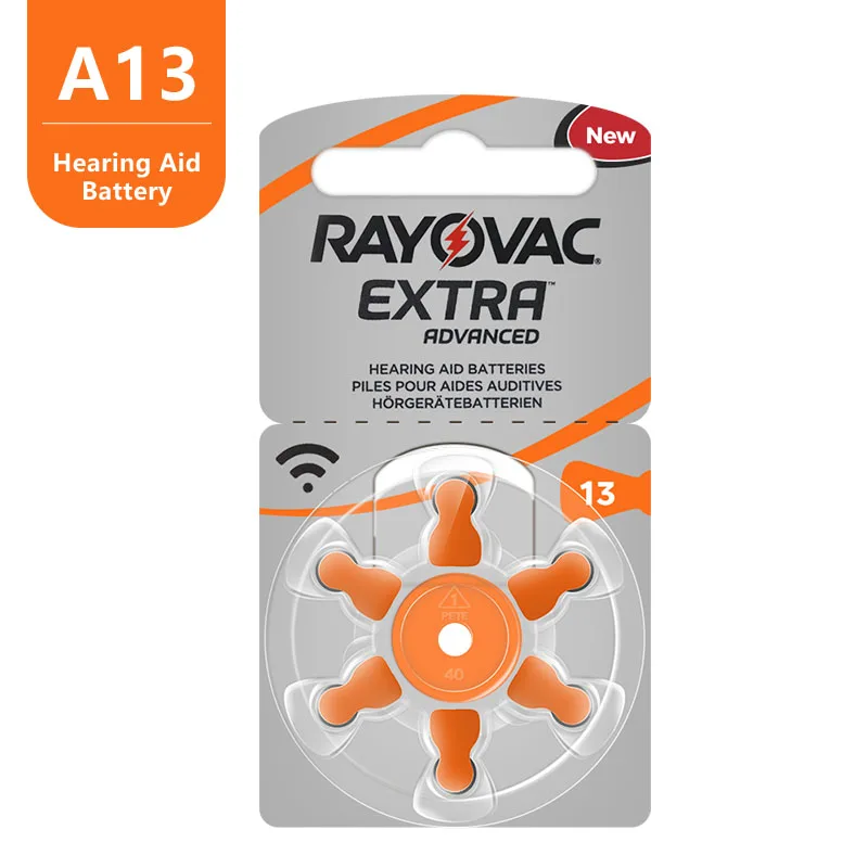 Слуховой аппарат RAYOVAC A13 13A 13 P13 PR48 с дополнительным цинковым покрытием 60 шт. |