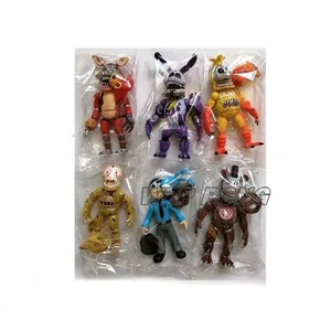 Игра Полночь игрушка медведь изменить лицо Ver экшн-Фигурки игрушки Фокси Чика с светильник кой ПВХ модели куклы дети