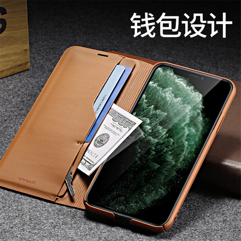 x level wallet type card protector for apple iphone 11 11pro 11 pro max case all inclusive protective sleeve business leather free global shipping