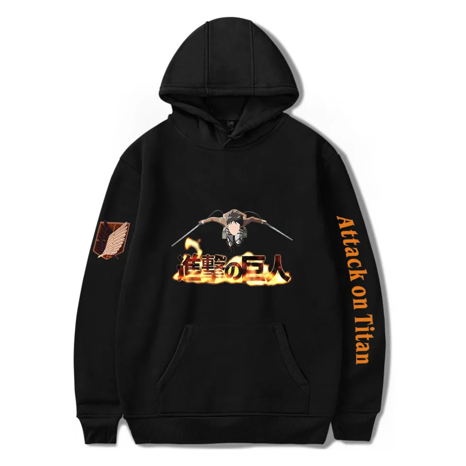 

2021 Attack on Titan Hoodies Men Women Clothes Spring Fall Pullover Print Attack on Titan Hoodie Boys/girls High Quality Coats