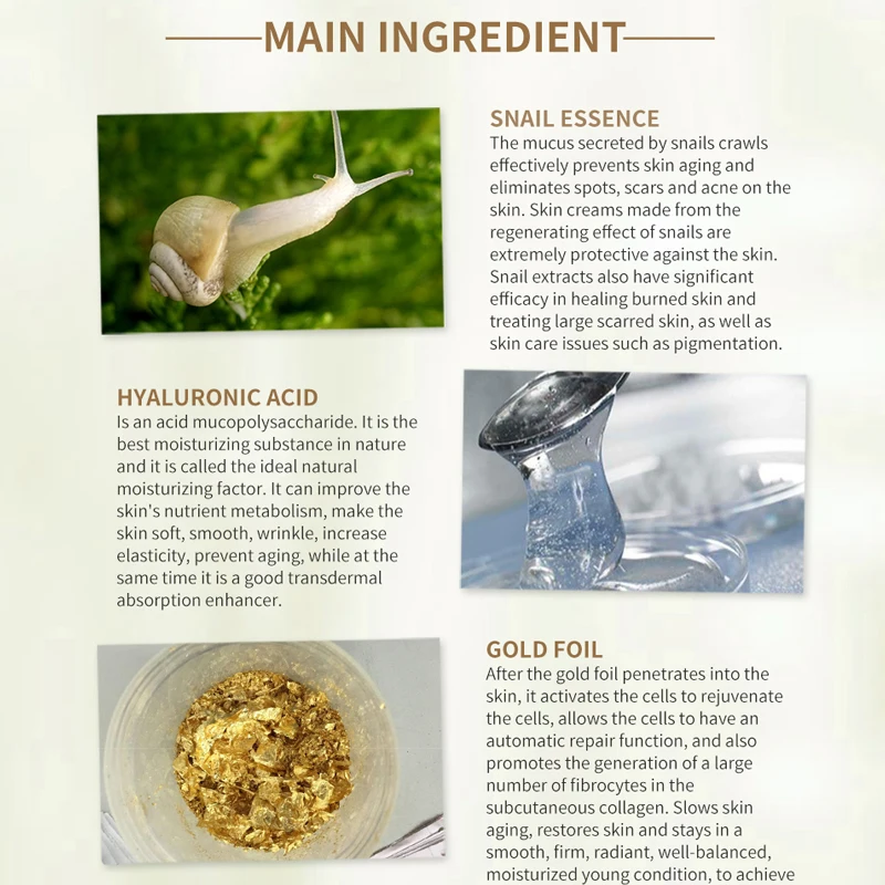 HEMEIELSnail эссенция уход за кожей лица крем с гиалуроновой кислотой Крем