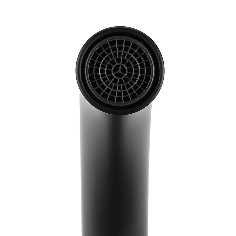 Черный смеситель черный медный для ванной комнаты вращающийся на 360 градусов