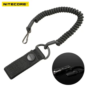 Tactical Telescopic Sling Lanyard Nylon Rope Security Gear Tool Anti-lost Phone Keychain For Airsoft Outdoor Hiking Camping 