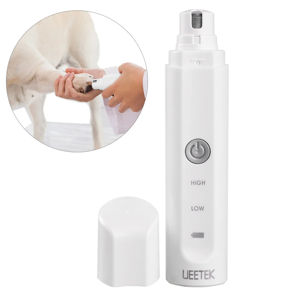 

UEETEK Electric Pet Nail Grinder with Rechargeable Lithium Battery Painless Grooming Trimmer Clipper for Dog Cat Rabbit and othe