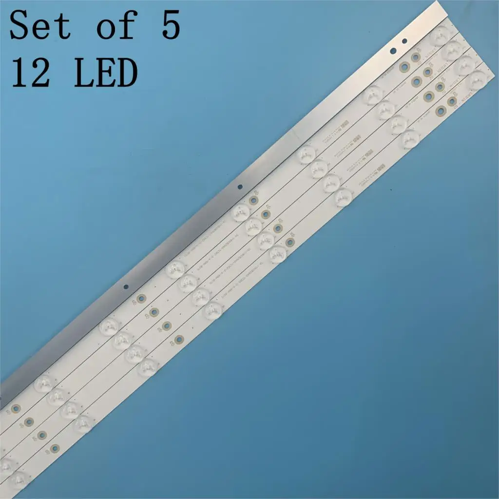 

100% New 5pcs/Kit LED strips for PHI LIPS 43 TV 43PUS7202 43PUH6101 43PUS6551 43PUS6401 12 TPT430H3 DQYSHA G GJ 2K16 430 D512 V4