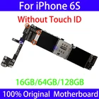 Оригинальная материнская плата с заводской разблокировкой для iphone 6 S 6 S материнская плата сбез Touch ID очистка iCloud iphone6s полная логическая плата