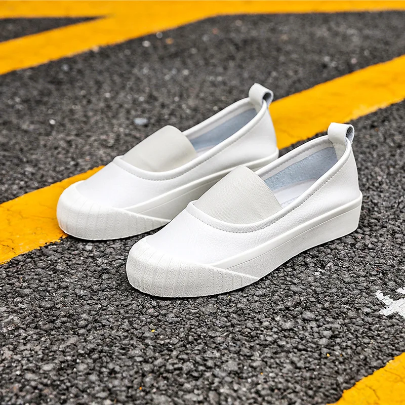 

Spring Women Flats Shoes Woman Genuine Leather Flats Ladies Shoes Female Cutout Slip On Ballet Flat Loafers Big Size