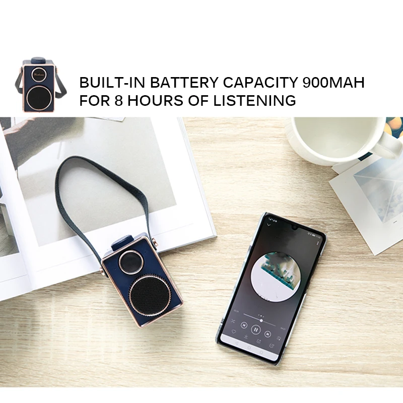 Портативная беспроводная Bluetooth Колонка в стиле ретро для Xiaomi Huawei мини стерео