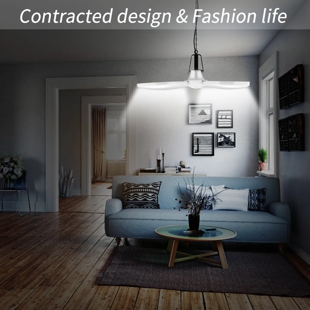 LED Garage Shop Work Lights Home Ceiling Fixture Deformable Lamp 45W E27 84LED household lighting accessories home lamp фонарь |