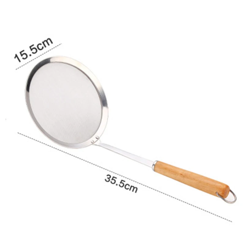 Сетчатый фильтр с длинной ручкой половник дуршлаг масляный из нержавеющей стали