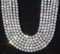 topgrillz 5mm iced out bling aaa zircon 1 row tennis chain necklace men hip hop jewelry dropshipping