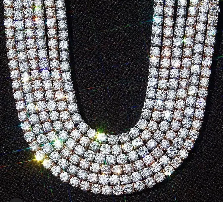 TOPGRILLZ 5 мм Iced Out Bling AAA Циркон 1 ряд теннисная цепочка Ожерелье для мужчин хип хоп