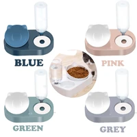 pet cat automatic feeder cat and dog bowl cat and dog double bowl dog cat food bowl with water dispenser pet supplies