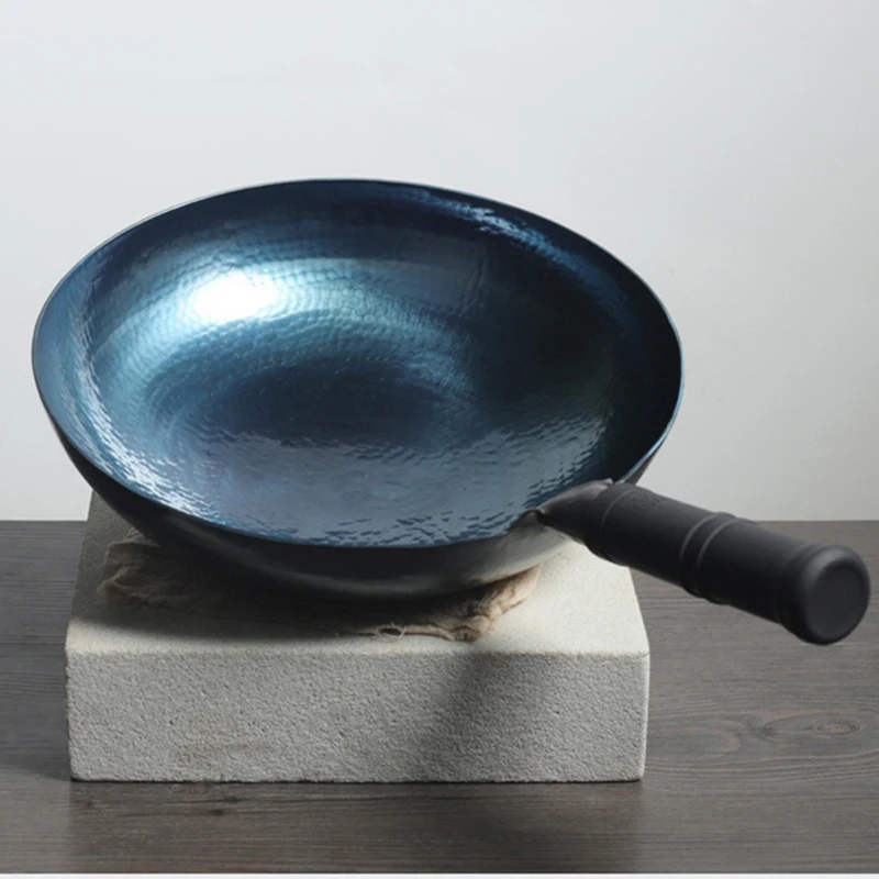 Антипригарная сковорода традиционная китайская железная ручной работы без