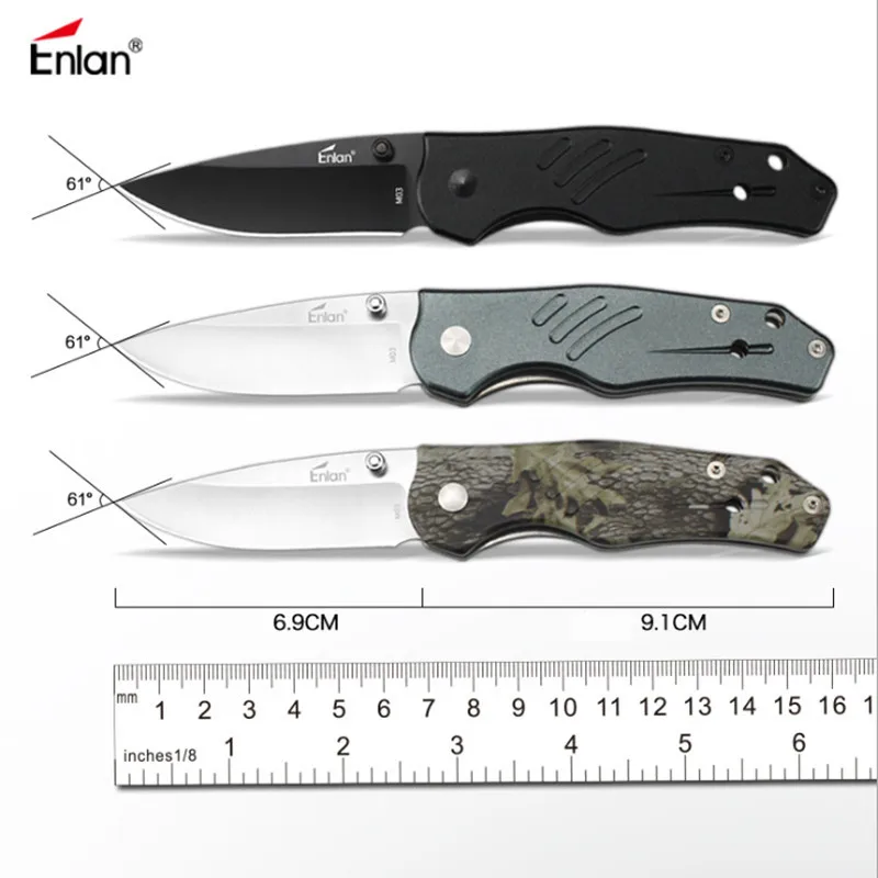 Складной нож Enlan M03 8Cr14MoV нейлоновая ручка из стекловолокна инструмент для