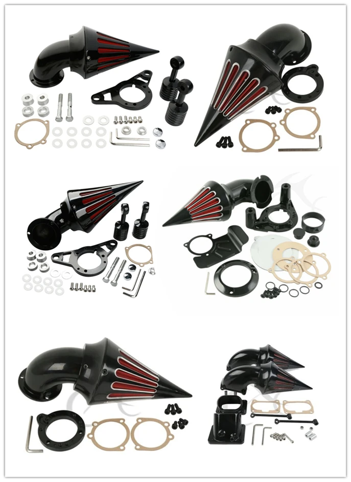 Мотоциклетный воздушный очиститель с шипами Комплект фильтров для Suzuki Harley Touring