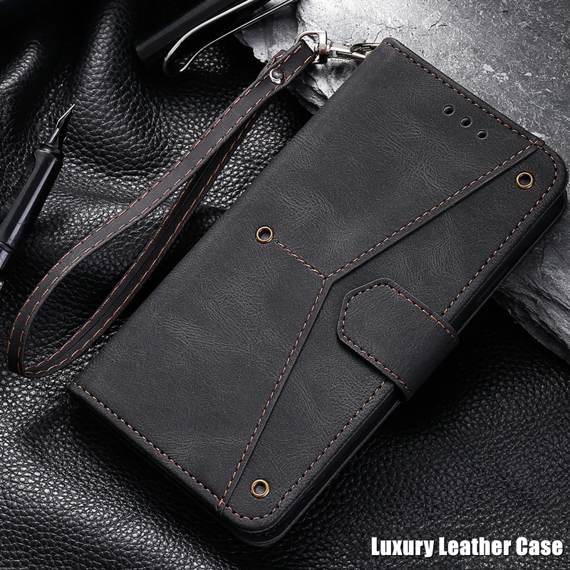 

Luxury Leather Case For Nokia 3.4 Business Magnet Flip Book Case Stand Cover on For Nokia3.4 Fold Wallet Card Slot Case Funda