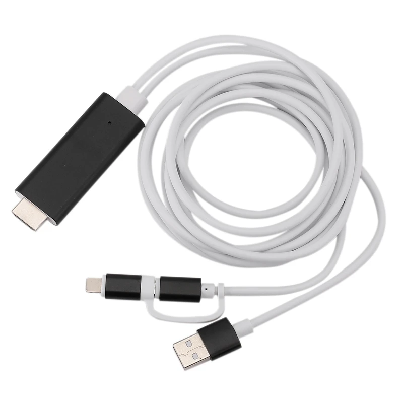 HDMI адаптер для IPhone/Android 1 8 м освещение к экран мобильного телефона