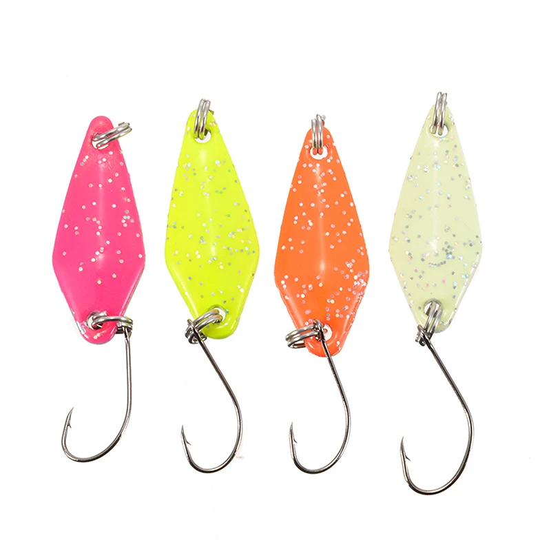 Жесткая приманка 3 см/3 г искусственные блестки с одиночными крючками снасть