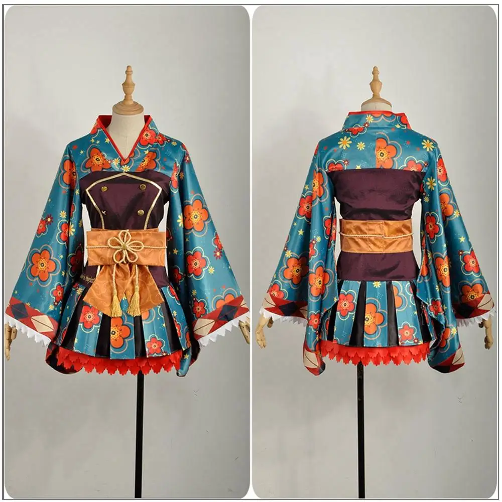 Кимоно для косплея Love Live Taisho пробуждение модное платье с накидкой хунока Рин Эли