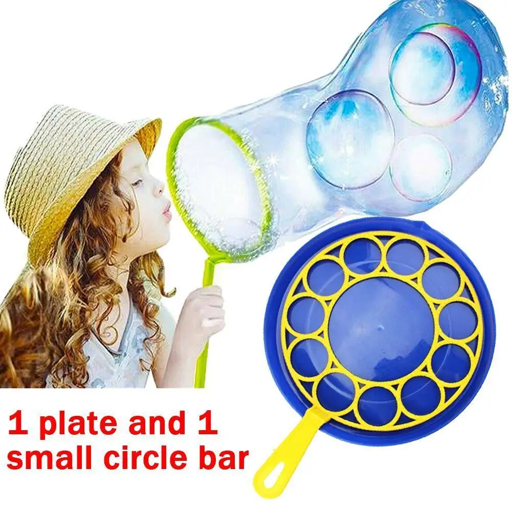 

Bubble Machine Blowing Bubble Plate Navy Blue Soap For Children Funny Gift Big Dish Bubble Set Blower Maker Bubble Outdoor