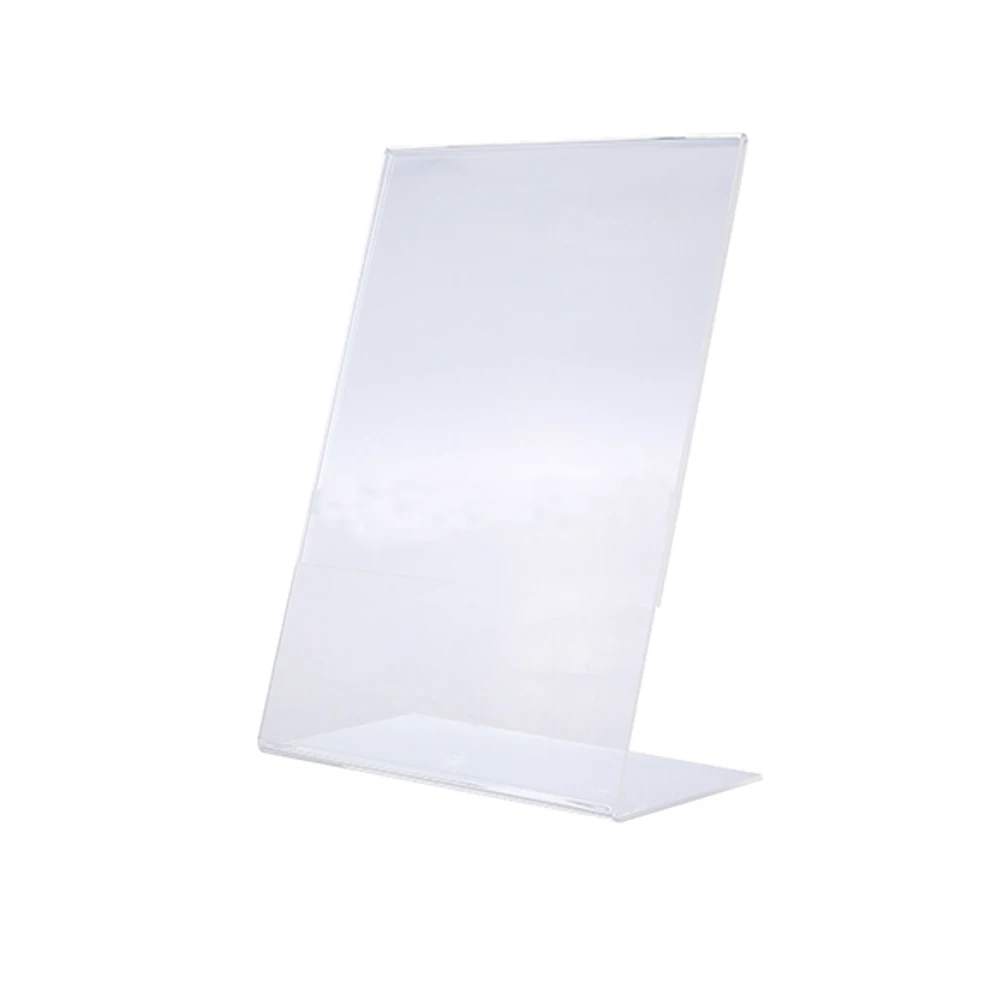 A4/A5/Showing Shelf Nail Display Stands Transparent Menu Stand Price Card Promotion Leaflet Poster L Shaped Holders | Дом и сад