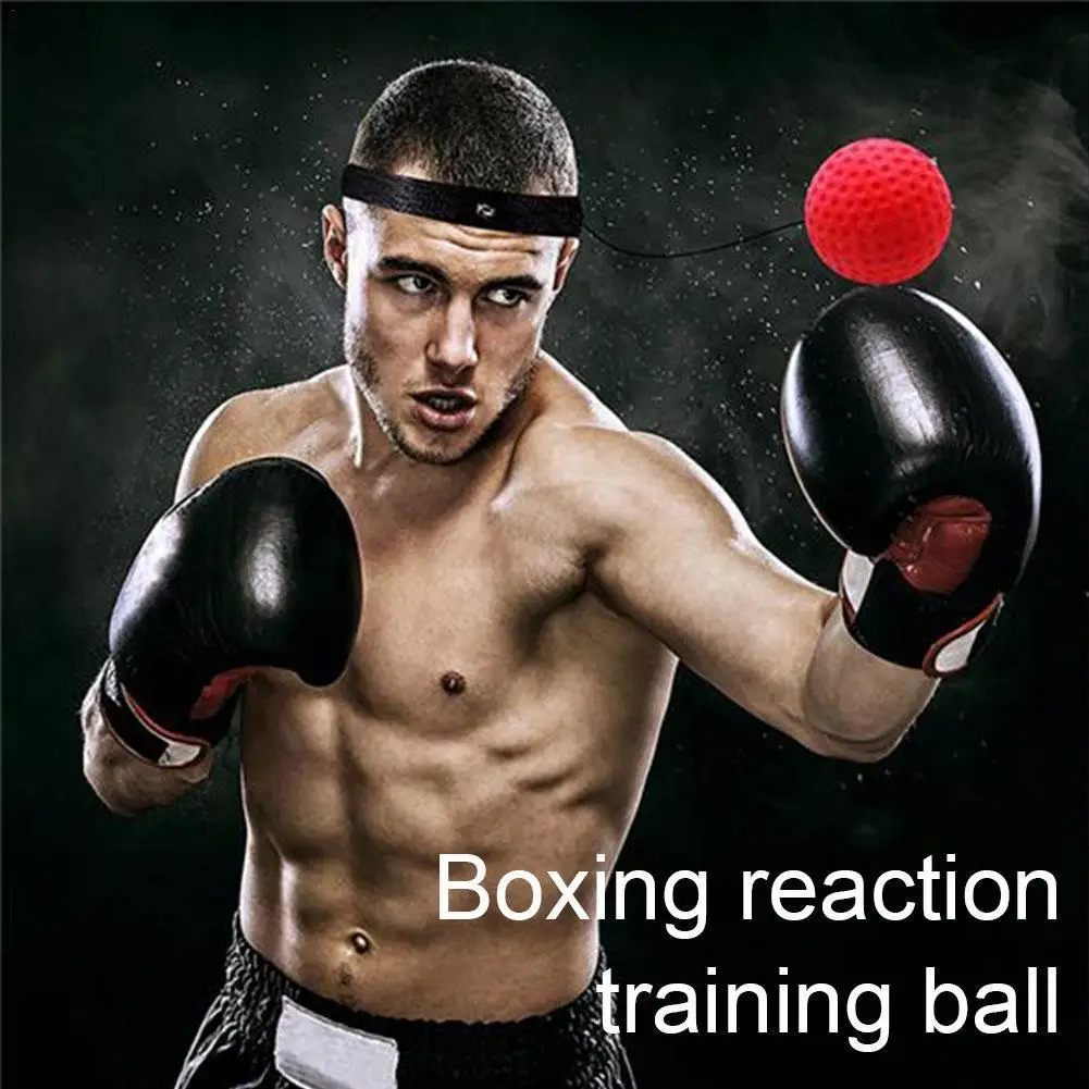 

Boxing Reflex Ball Set Difficulty Level Boxing Balls Speed For Punching Adjustable Agility Training Reaction Headband with R7L4
