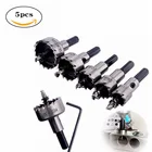 Набор корончатых Сверл из быстрорежущей стали с твердосплавным наконечником, 1618,530 мм, 5 шт.